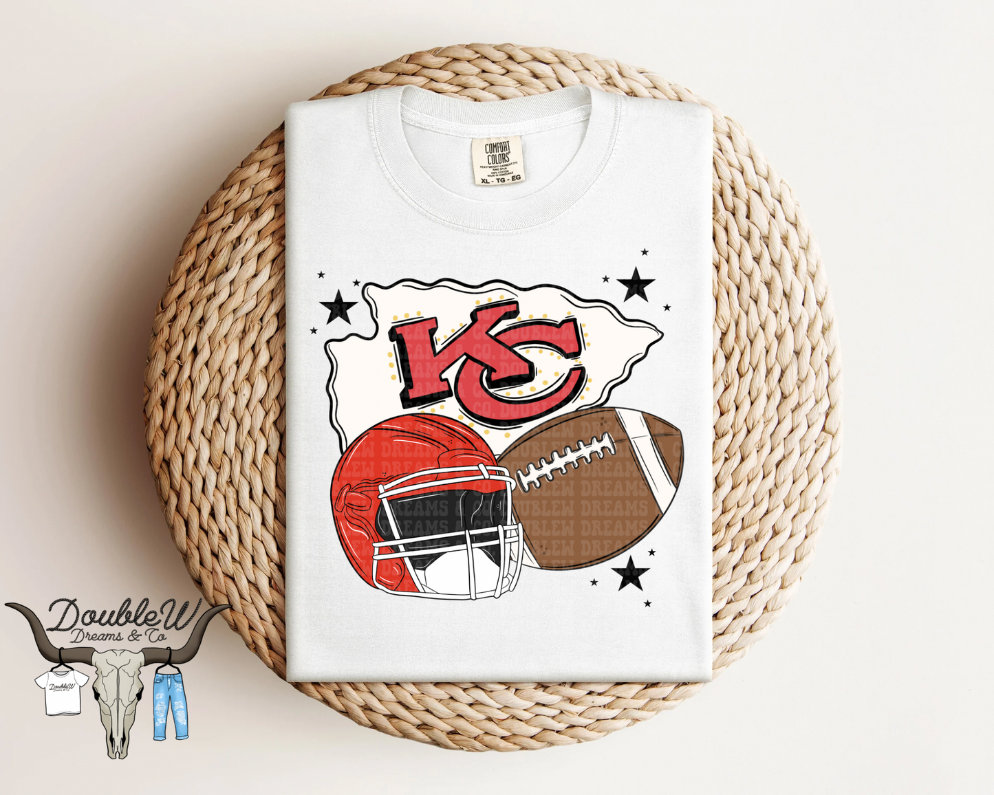 Football Daisies & Stars - NFL Available - Tees