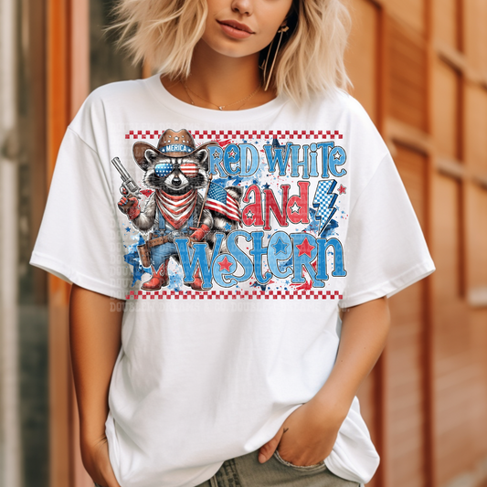 Red, White, & Western - Raccoon