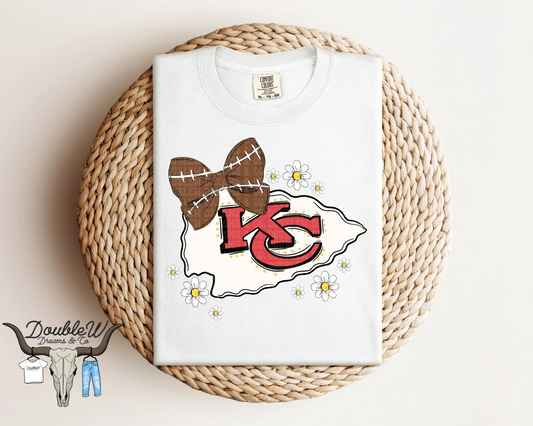 Football Daisies & Stars - NFL Available - Tees