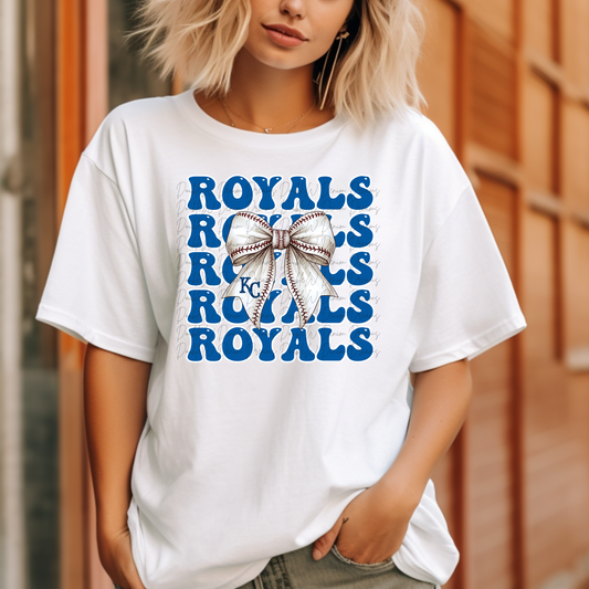 Kids Baseball Tee - Bows